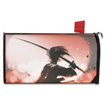 Sunset Japanese Samurai Print Mailbox Cover