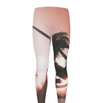 Sunset Japanese Samurai Print Men's leggings