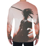 Sunset Japanese Samurai Print Men's Long Sleeve T-Shirt