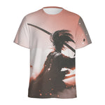 Sunset Japanese Samurai Print Men's Sports T-Shirt