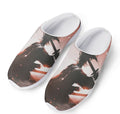 Sunset Japanese Samurai Print Mesh Casual Shoes