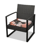 Sunset Japanese Samurai Print Outdoor Seat Cushion Cover