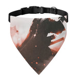 Sunset Japanese Samurai Print Over The Collar Dog Bandana