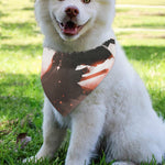 Sunset Japanese Samurai Print Over The Collar Dog Bandana