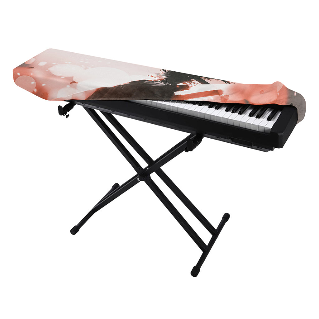 Sunset Japanese Samurai Print Piano Keyboard Cover
