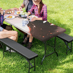 Sunset Japanese Samurai Print Picnic Table Cover