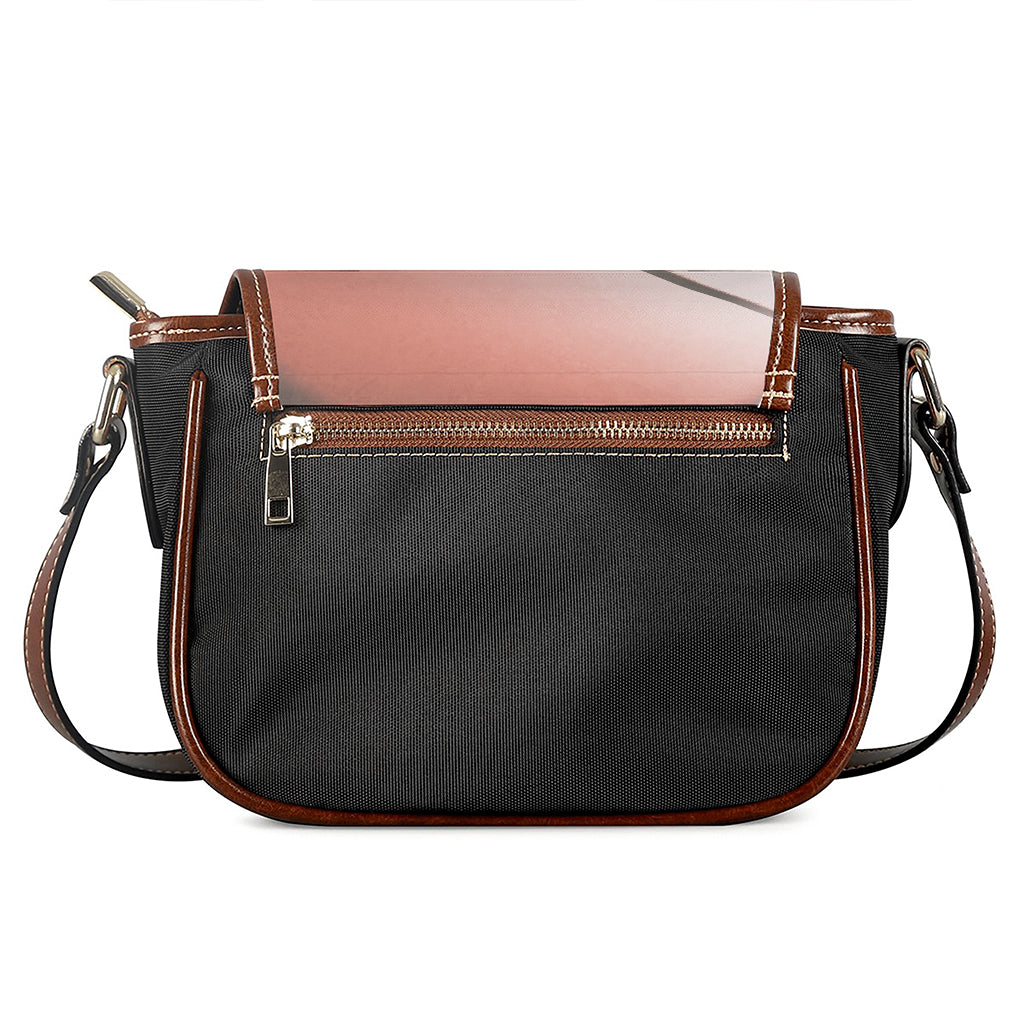 Sunset Japanese Samurai Print Saddle Bag