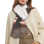 Sunset Japanese Samurai Print Scarf