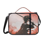Sunset Japanese Samurai Print Shoulder Strap Bible Bag