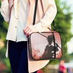 Sunset Japanese Samurai Print Shoulder Strap Bible Bag