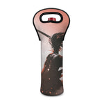 Sunset Japanese Samurai Print Single Neoprene Wine Tote