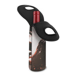 Sunset Japanese Samurai Print Single Neoprene Wine Tote