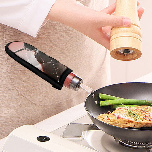 Sunset Japanese Samurai Print Skillet Handle Cover