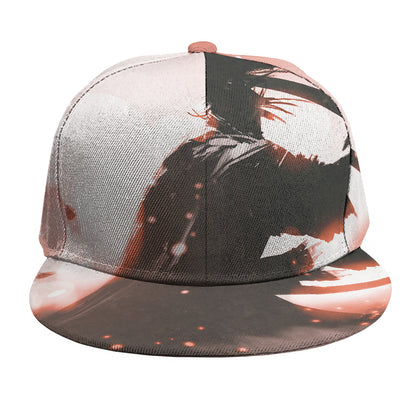 Sunset Japanese Samurai Print Snapback Cap