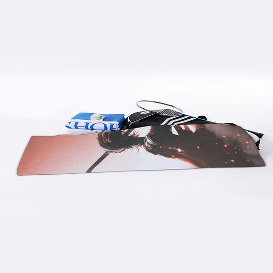 Sunset Japanese Samurai Print Sports Towel