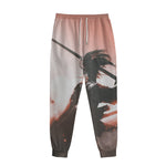 Sunset Japanese Samurai Print Sweatpants