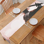 Sunset Japanese Samurai Print Table Runner