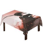 Sunset Japanese Samurai Print Tablecloth