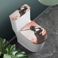 Sunset Japanese Samurai Print Toilet Lid And Tank Cover Set