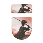 Sunset Japanese Samurai Print Toilet Lid And Tank Cover Set