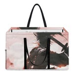 Sunset Japanese Samurai Print Utility Tote Bag