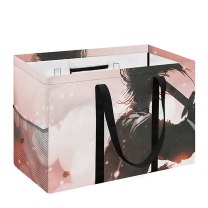 Sunset Japanese Samurai Print Utility Tote Bag