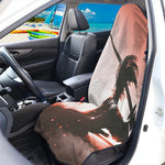 Sunset Japanese Samurai Print Waterproof Car Seat Cover