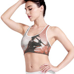 Sunset Japanese Samurai Print Women's Sports Bra