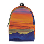Sunset Mountain Print Backpack