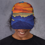 Sunset Mountain Print Baseball Cap