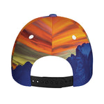Sunset Mountain Print Baseball Cap