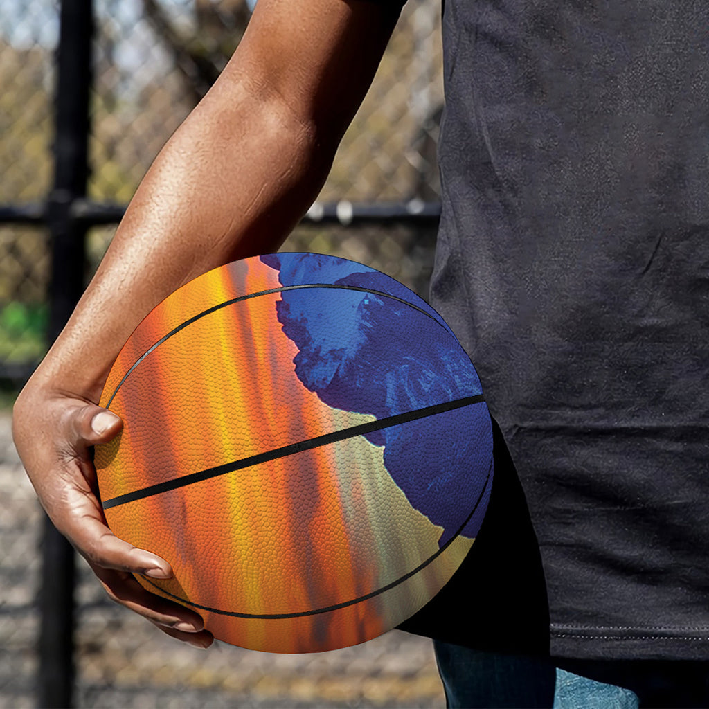 Sunset Mountain Print Basketball