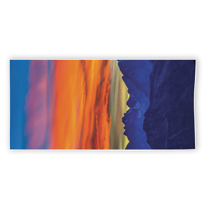 Sunset Mountain Print Beach Towel