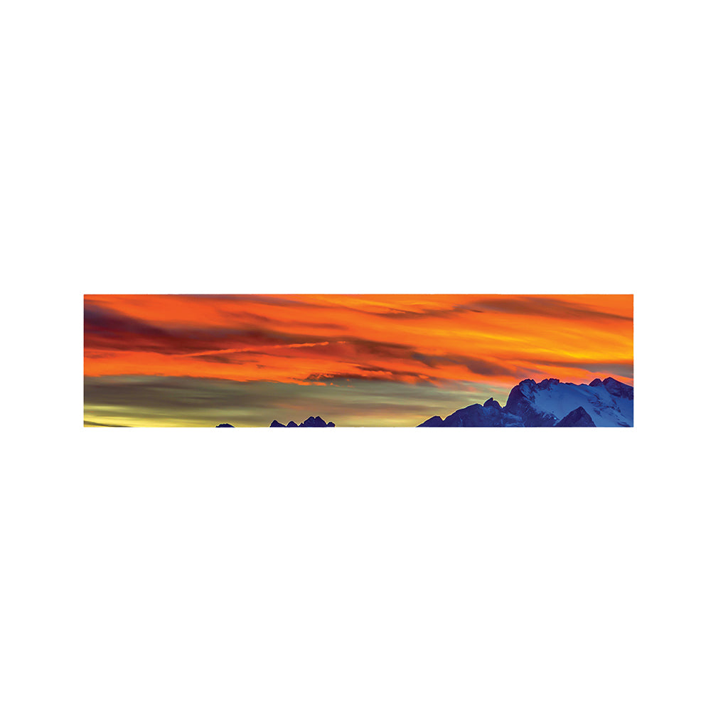 Sunset Mountain Print Bed Runner