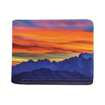 Sunset Mountain Print Bifold Wallet
