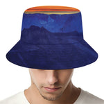 Sunset Mountain Print Bucket Hat