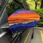 Sunset Mountain Print Car Side Mirror Covers