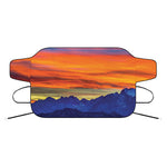 Sunset Mountain Print Car Windshield Snow Cover