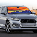 Sunset Mountain Print Car Windshield Sun Shade