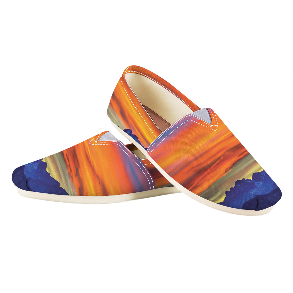 Sunset Mountain Print Casual Shoes