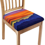 Sunset Mountain Print Chair Cushion Cover