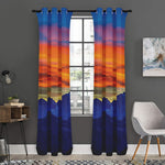 Sunset Mountain Print Curtain