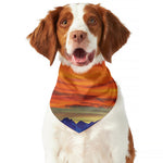 Sunset Mountain Print Dog Bandana