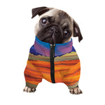 Sunset Mountain Print Dog Zip Up Jacket