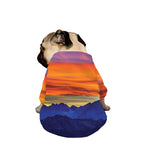 Sunset Mountain Print Dog Zip Up Jacket