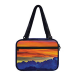 Sunset Mountain Print Double Strap Bible Bag