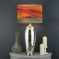 Sunset Mountain Print Drum Lamp Shade
