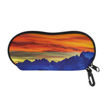 Sunset Mountain Print Glasses Case