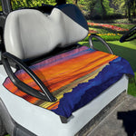 Sunset Mountain Print Golf Cart Seat Cover