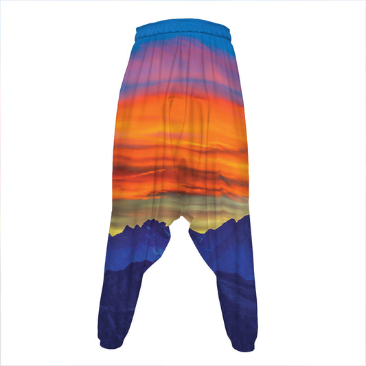 Sunset Mountain Print Hammer Pants